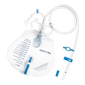 Systém drenážny močový uzavretý S-bag, sterilný, s antirefluxnou chlopňou, 2000 ml, 120 cm, 20 ks