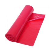Vrece na odpad LDPE 70 x 110 cm 120 l T50 červené, 25 ks/rolka, nepriehľadné
