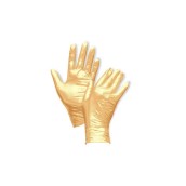 Vyšetřovací rukavice Fancy nitril, nepudrované, gold, 100 ks