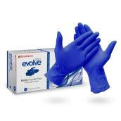 Vyšetrovacie rukavice Cranberry Evolve nitril, nepudrované, modré, veľ. XL, 100 ks
