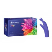 Vyšetrovacie rukavice Soft Touch Vivid, nitril, modré, 100 ks
