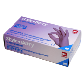 Vyšetrovacie rukavice Style nitril, nepúdrované, Berry (svetlo fialové), 100 ks