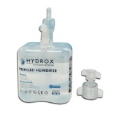 Zvlhčovač kyslíka Hydrox so sterilnou vodou, s adaptérom (hlavicou), 500 ml