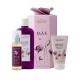 Manufaktura Dárkový set Mák 4 ( krém na ruce 75 ml, olej na pleť a vlasy 100 ml, , sprchový gel 300