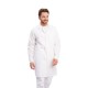 Plášť pánský, bílý na knoflíky