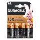 Baterie tužková Duracell LR6 AA, 4 ks