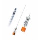 Jehla pro spinální anestezii Pencan jehla G25, 88 mm, 0,53, oranžová, Pencil - point, 1 ks