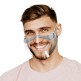Ochranný štít na tváře Face Shield s gumičkami za uši, 2 ks