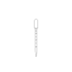 Pasteur pipeta 3,5 ml, LD-PE, dĺžka 155 mm, sterilná, 42 ks v balení