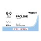 Prolene modrý 6/0 45 cm PC-3 Prime, 24 ks