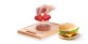 Sada - pánev  Tescoma (tvořítko na hamburger, pinzeta, chňapka, pánev, krájecí deska)