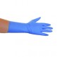 Vyšetřovací rukavice Sempercare Safe+, nitril, prodloužené, zesílené, nepudrované, modré, 100 ks
