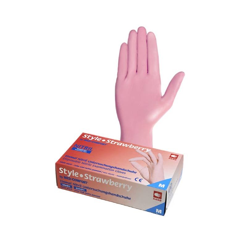 worm Flicker Duplication Vyšetrovacie rukavice Style nitril, nepudrované, Strawberry, 100 ks |  Medplus SK