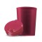 Pohárik na nápoje s vekom a savkou,  plastový,  červený,  250 ml, 50 ks