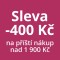 Slevový poukaz -400 Kč na příští nákup