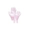 Vyšetřovací rukavice Fancy nitril, nepudrované,  rose (růžové), vel. S, 100 ks