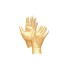 Vyšetřovací rukavice Fancy nitril, nepudrované,  gold (zlaté), vel. L, 100 ks
